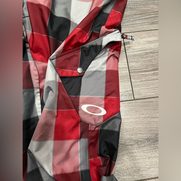 Oakley Mens Red Plaid Snow Pants sz Large - Picture 5 of 6